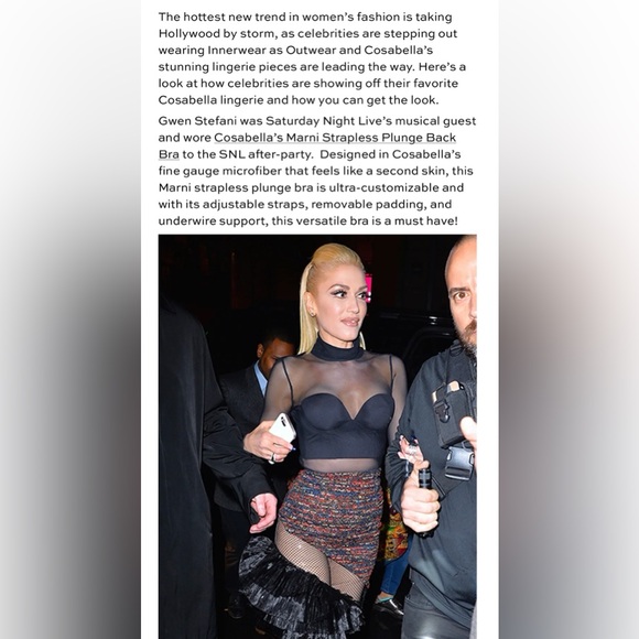 Cosabella Other - Cosabella Marni Strapless Plunge Back Bra